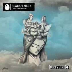 Cover Black V Neck - Check My Brain