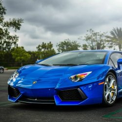 Cover Rakhim - Синий Lamborghini