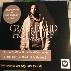 Cover Craig David Vs Bob Sinclar - Hot Stuff World Hold On