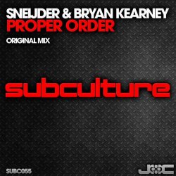 Cover Sneijder & Bryan Kearney - Proper Order (Original Mix)