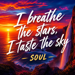 Cover I breathe the stars, I taste the sky