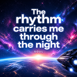 Cover The rhythm carries me through the night