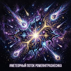 Cover PowerHitPashechka - Метеорный поток  Жанр: Space Phonk / Digital Romance Настроение: Агрессивный кос